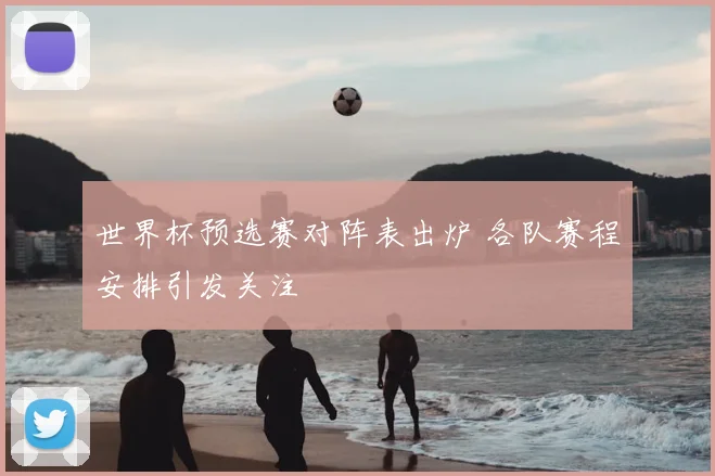 世界杯预选赛对阵表出炉 各队赛程安排引发关注